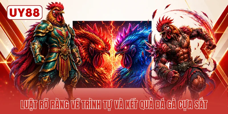 Luật rõ ràng về trình tự và kết quả đá gà cựa sắt Luật rõ ràng về trình tự và kết quả đá gà cựa sắt